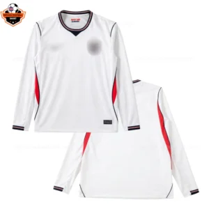England World Cup 2026 Home Long Sleeve Men Replica Football Shirt