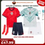 England & Portugal World Cup 2026 Gift Bundle – Away Kids Football Kit
