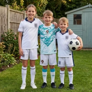 England & Portugal World Cup 2026 Gift Bundle – Home & Away Kids Football Kit - details (1)