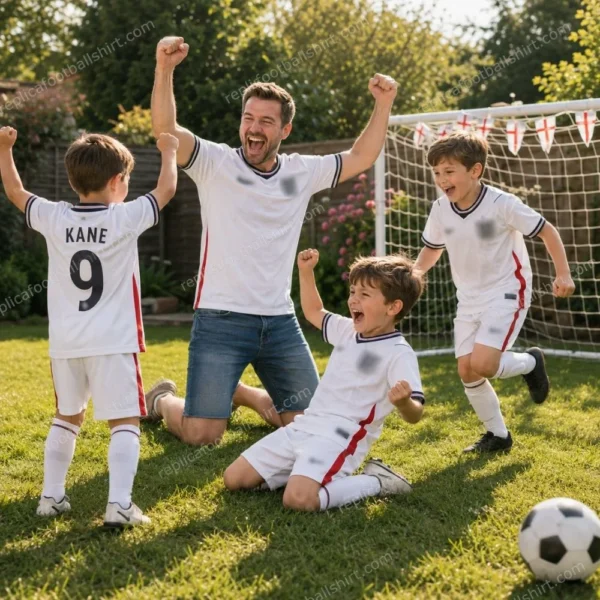 England World Cup 2026 Gift Bundle - Home Dad Shirt and 3 Kits Fan-Version