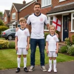 England World Cup 2026 Gift Bundle - Home Dad Shirt and Son Kits Fan-Version