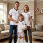 England World Cup 2026 Gift Bundle - Home Dad and Mom Shirt and Son Kit Fan-Version