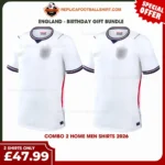 England World Cup 2026 Gift Bundle - 2 Home Fan-Version Men Football Shirts