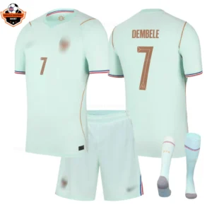 France World Cup 2026 DEMBELE 7 Away Kid Replica Football Kit