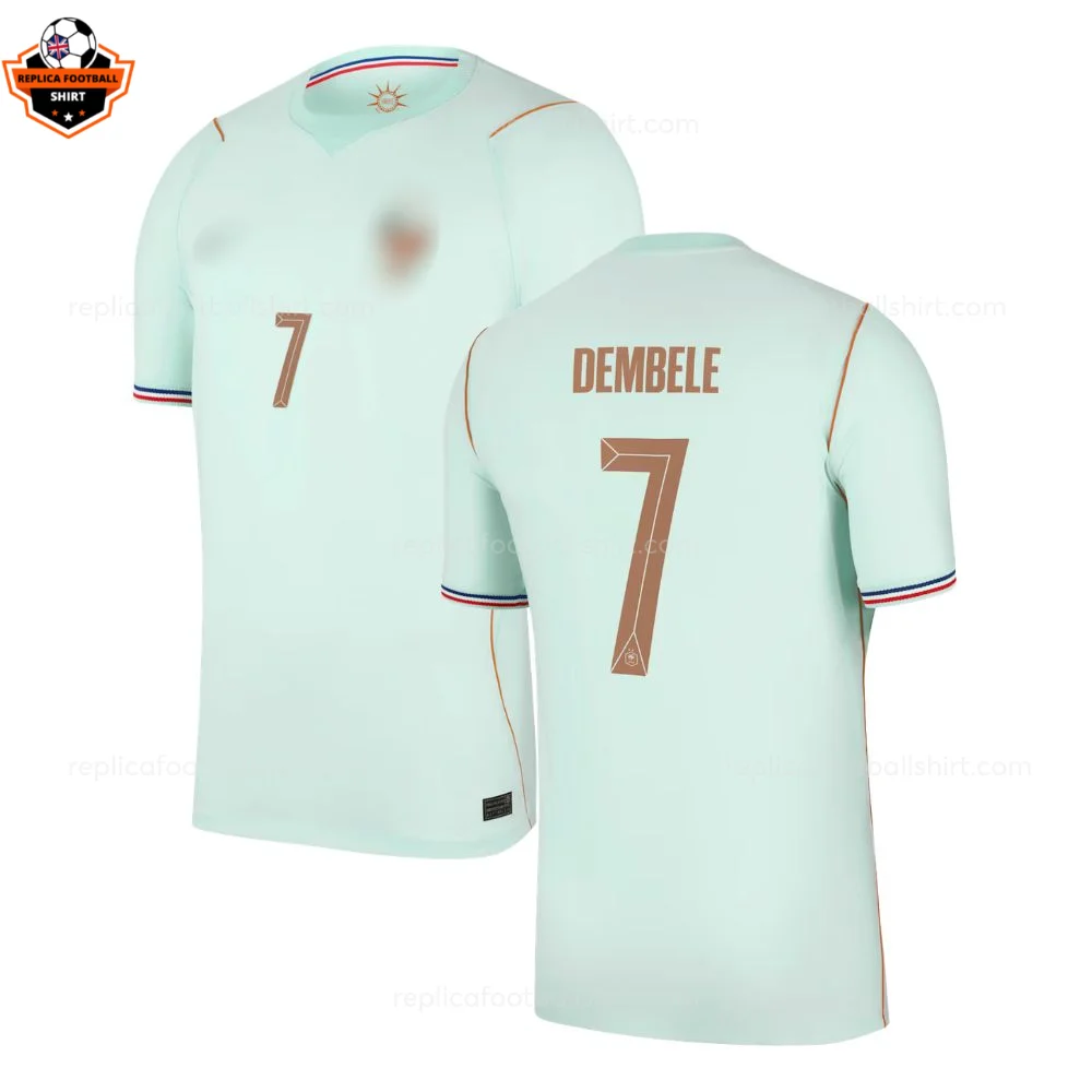 France World Cup 2026 DEMBELE 7 Away Men Replica Football Shirt