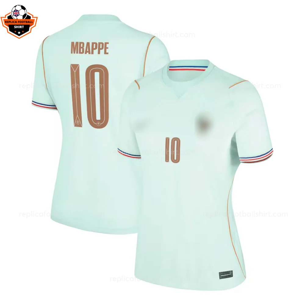 France World Cup 2026 MBAPPE 10 Away Women Replica Football Shirt
