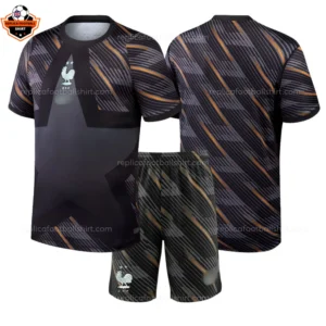 France World Cup 2026 Black Goalkeeper Kid Replica Football Kit