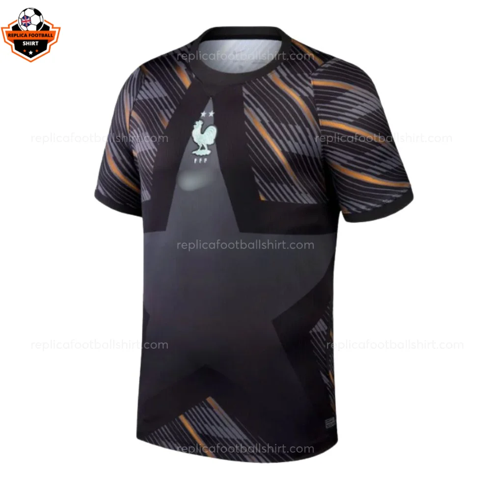 France World Cup 2026 Black Goalkeeper Men Replica Football Shirt - Front view