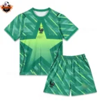 France World Cup 2026 Green Goalkeeper Kid Replica Football Kit
