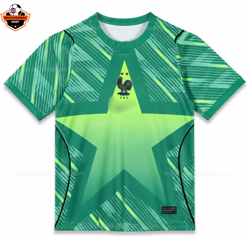 France World Cup 2026 Green Goalkeeper Men Replica Football Shirt