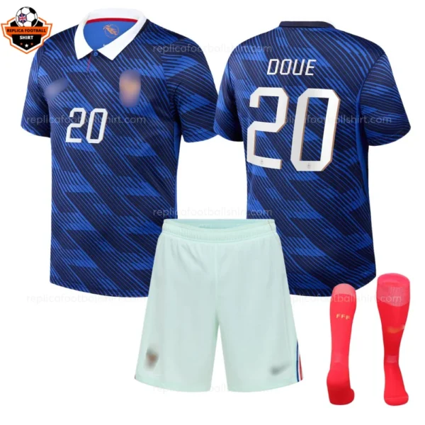 France World Cup 2026 DOUE 20 Home Kid Replica Football Kit