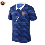 France World Cup 2026 DEMBELE 7 Home Men Replica Football Shirt