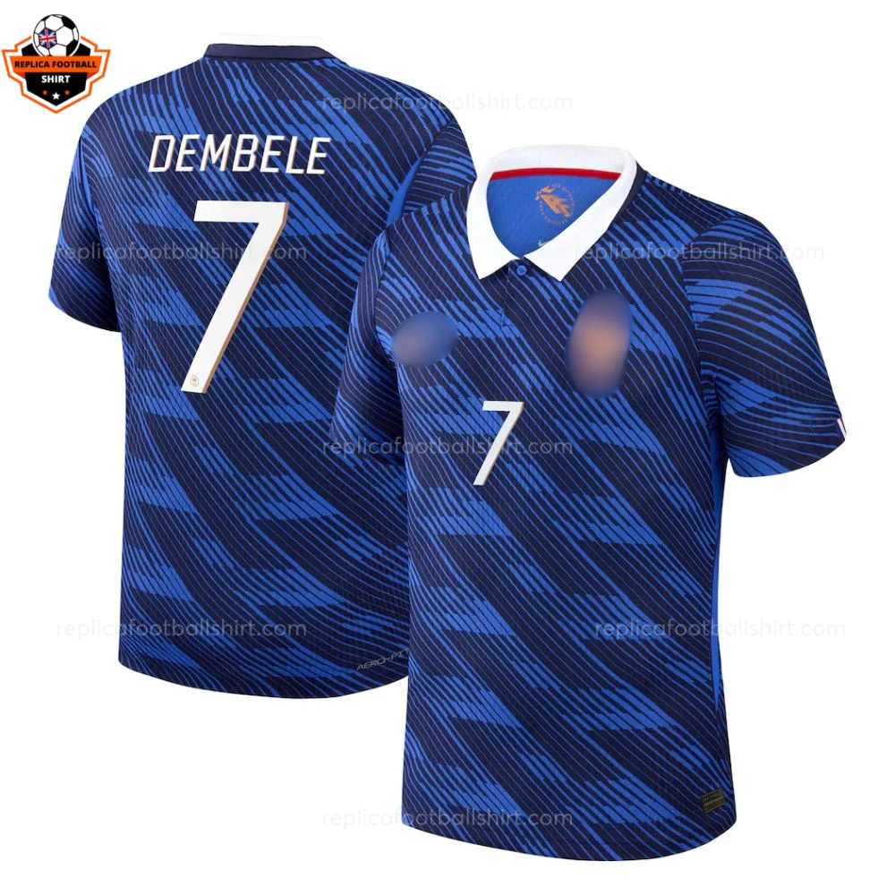 France World Cup 2026 DEMBELE 7 Home Men Replica Football Shirt