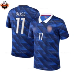 France World Cup 2026 OLISE 11 Home Men Replica Football Shirt