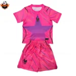 France World Cup 2026 Pink Goalkeeper Kid Replica Football Kit