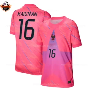 France World Cup 2026 MAIGNAN 16 Pink Goalkeeper Men Replica Football Shirt