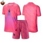 France World Cup 2026 Pink Goalkeeper Kid Replica Football Kit
