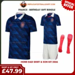 France World Cup 2026 Gift Bundle – Home Dad Shirt & Son Kit