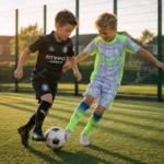 Manchester City 2025/26 Gift Bundle – Away and Third Fan-Version Kids Football Kits (With Socks)