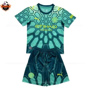 Manchester City Green Goalkeeper Kid Replica Football Kit 2026/27