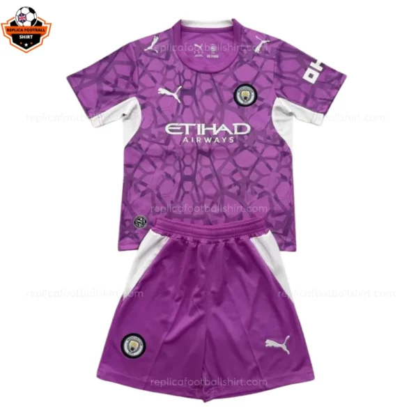 Manchester City Purple Goalkeeper Kid Replica Football Kit 2026/27