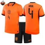 Netherlands World Cup 2026 VIRGIL 4 Home Kid Replica Football Kit