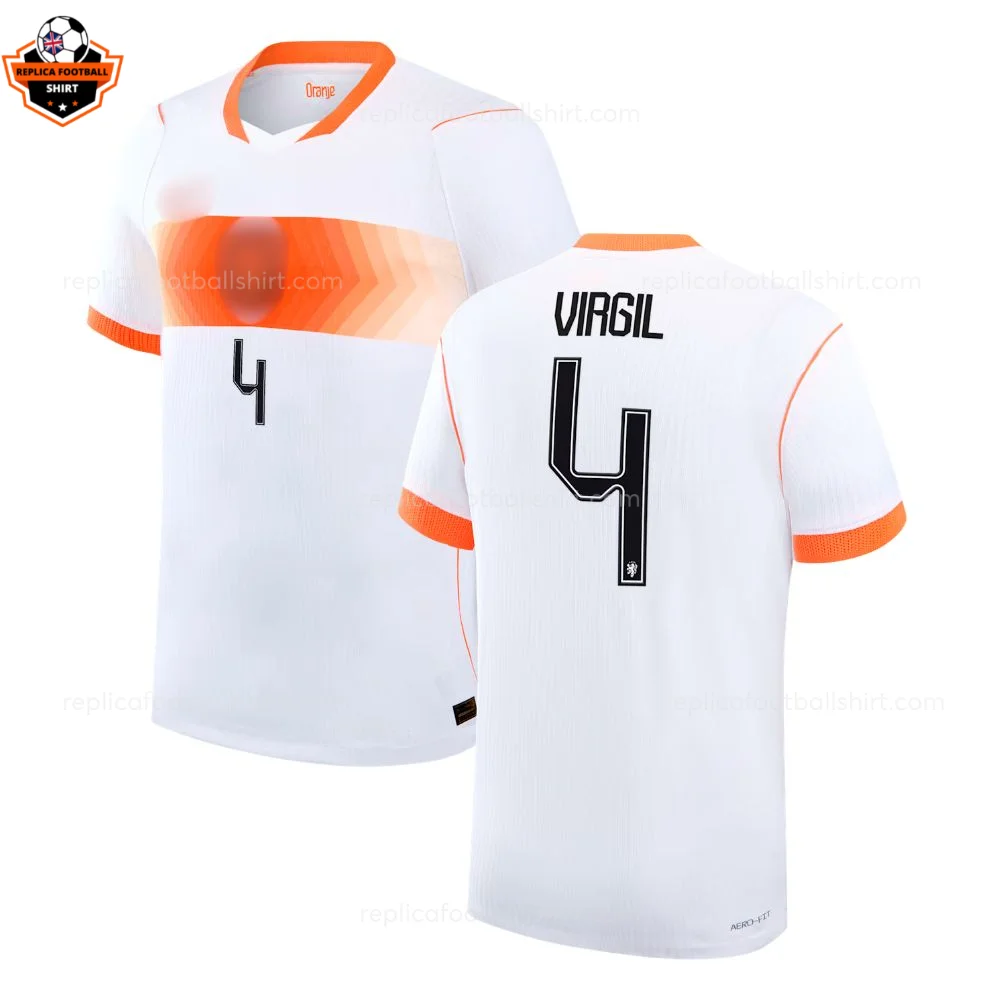Netherlands World Cup 2026 VIRGIL 4 Away Men Replica Football Shirt