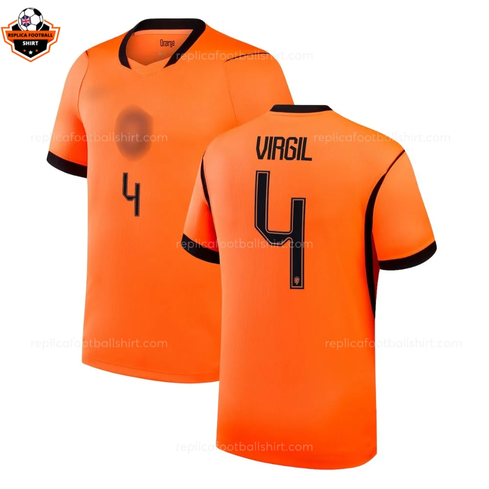 Netherlands World Cup 2026 VIRGIL 4 Home Men Replica Football Shirt