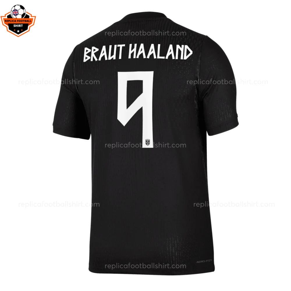 Norway World Cup 2026 BRAUT HAALAND 9 Away Men Replica Football Shirt - Back view