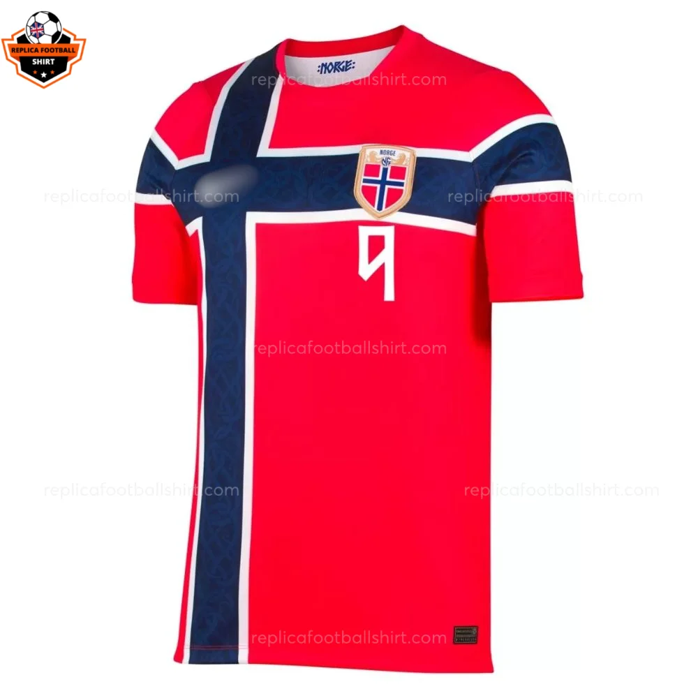Norway World Cup 2026 BRAUT HAALAND 9 Home Men Replica Football Shirt - Front view