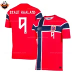 Norway World Cup 2026 BRAUT HAALAND 9 Home Men Replica Football Shirt