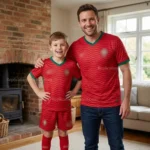 Portugal World Cup 2026 Gift Bundle – Home Dad Shirt & Son Kit Fan-Version