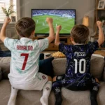 Portugal and Argentina FC World Cup 2026 Gift Bundle – Away Fan-Version Kids Football Kits – RONALDO 7 and MESSI 10