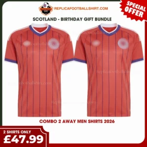 Scotland World Cup 2026 Gift Bundle - 2 Away Men Shirts