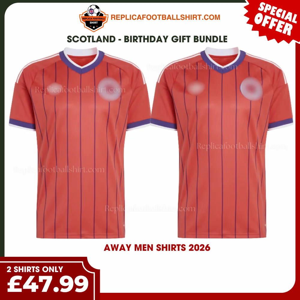 Scotland World Cup 2026 Gift Bundle - 2 Away Men Shirts