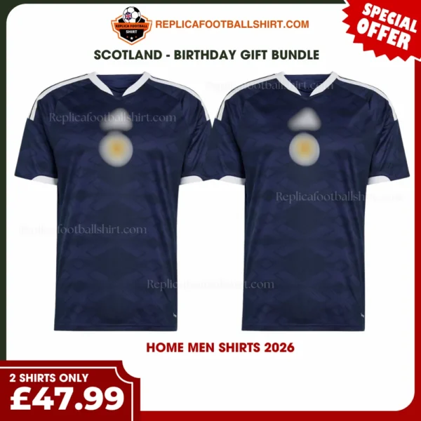 Scotland World Cup 2026 Gift Bundle - 2 Home Men Shirts