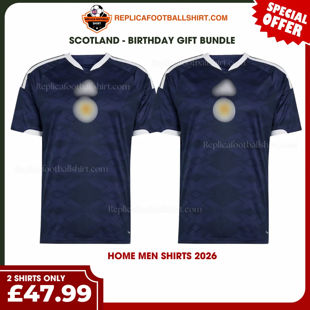 Scotland World Cup 2026 Gift Bundle - 2 Home Men Shirts