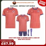 Scotland World Cup 2026 Gift Bundle – Away Men Shirt, Women Shirt & Kids Football Kit