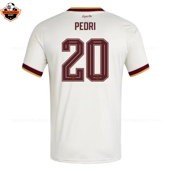 Spain World Cup 2026 PEDRI 20 Away Men Replica Football Shirt