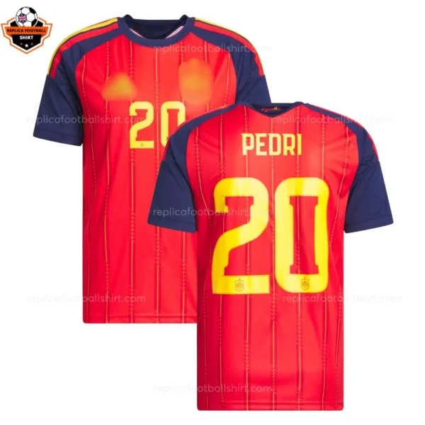 Spain World Cup 2026 PEDRI 20 Home Men Replica Football Shirt