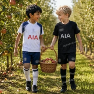 Tottenham 2025/26 Gift Bundle – Home and Away Fan-Version Kids Football Kits (With Socks) - details (1)