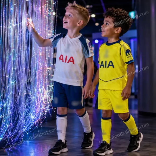 Tottenham 2025/26 Gift Bundle – Home and Third Fan-Version Kids Football Kits (With Socks)