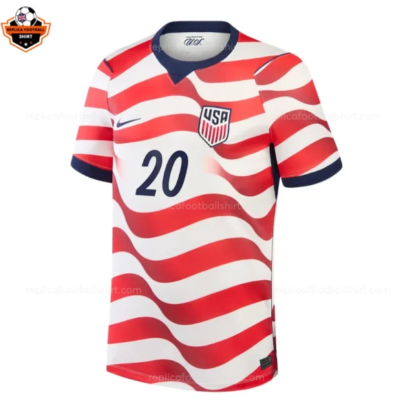USA World Cup 2026 BALOGUN 20 Home Men Replica Football Shirt