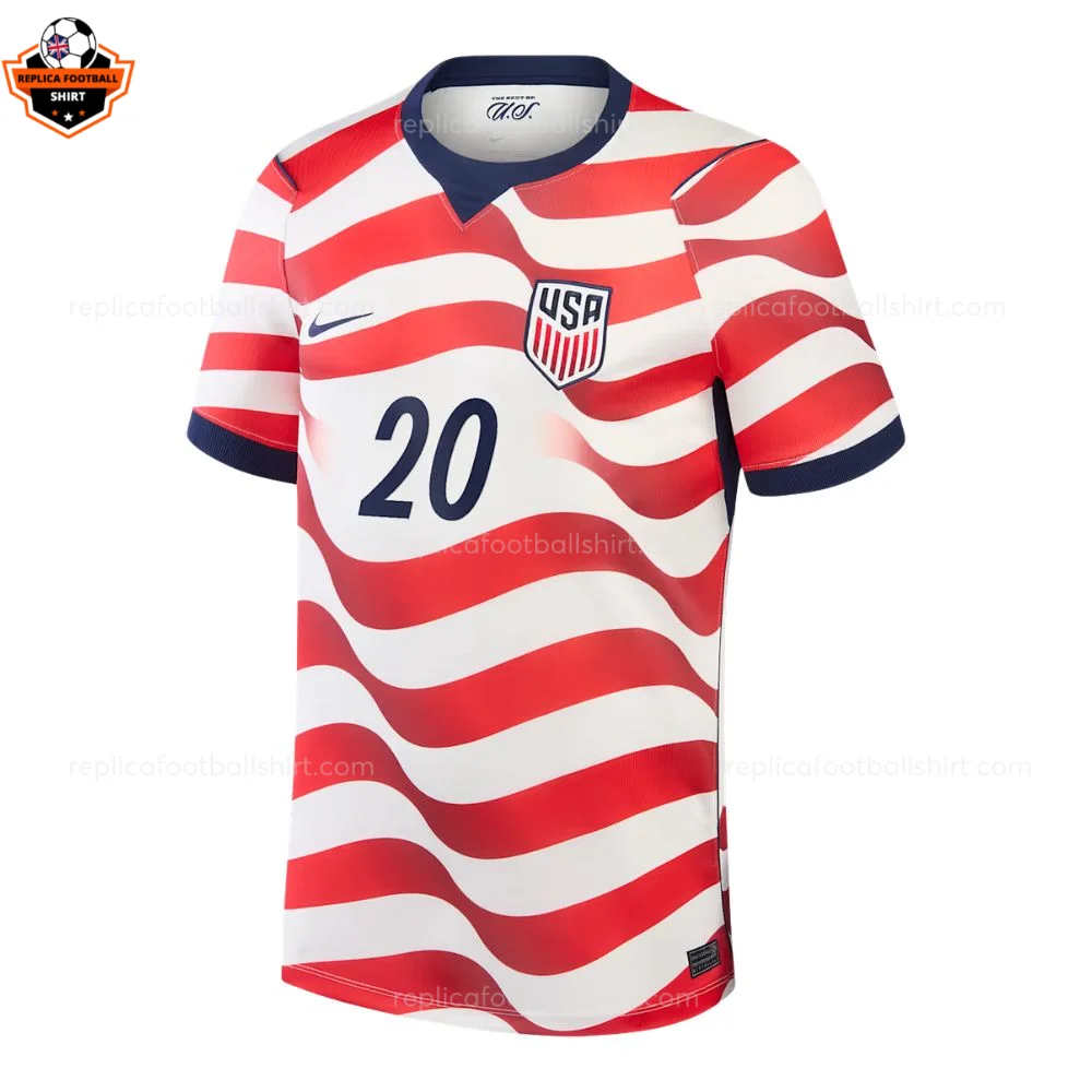 USA World Cup 2026 BALOGUN 20 Home Men Replica Football Shirt - Front view