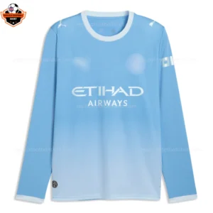 Manchester City Home Men Replica Football Shirt 2026/27 Long sleeve