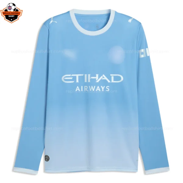 Manchester City Home Men Replica Football Shirt 2026/27 Long sleeve