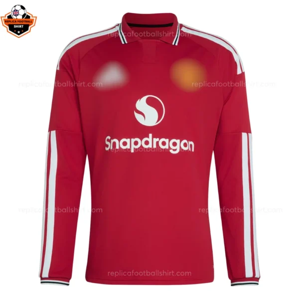 Manchester United Home Men Replica Football Shirt 2027/28 Long Sleeve