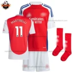 Arsenal Home Kid Replica Football Kit 2024/25 MARTINELLI 11 Printed