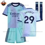 Arsenal Third Kid Replica Football Kit 2024/25 HAVERTZ 29 Printed