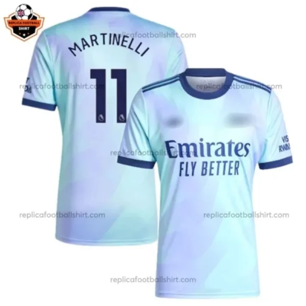 Arsenal Third Men Replica Football Shirt 2024/25 MARTINELLI 11 Printed